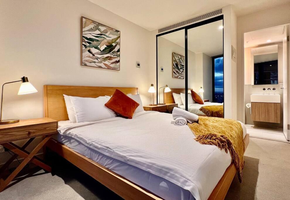 Highrise View 1King1Queen 2Baths Melbourne City Exterior foto